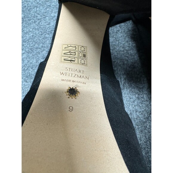 Stuart Weitzman Lala Platform Bootie Women's Shoes Black : 9 - Picture 6 of 7